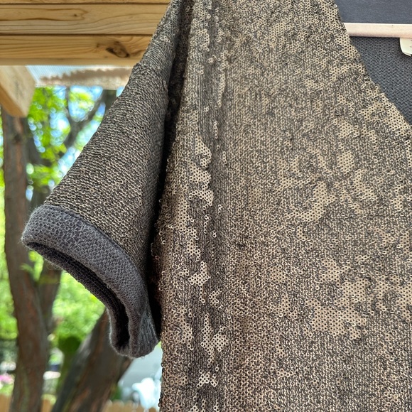 Anthropologie NWT Deletta Sequin Cropped Boxy Oversized Holidays Top Small - Picture 11 of 16